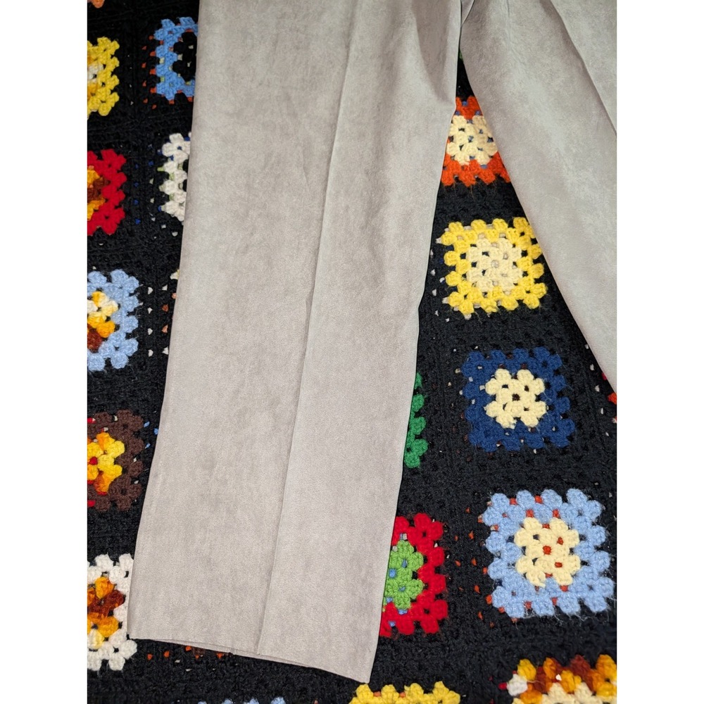 Vintage Pronti By Phita Pleaded 33X29 Micro Suede Pants - Picture 10 of 10